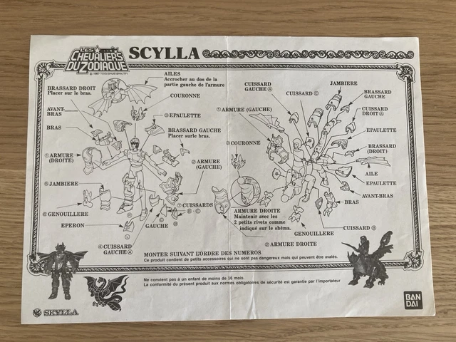 Figurine Bandai Saint Seiya - Sorent Sirène - Chevaliers Du Zodiaque 1988 - Blister