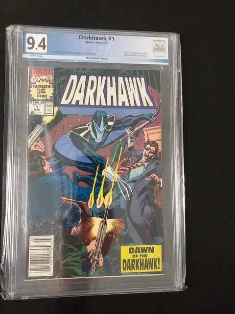 Marvel DARKHAWK #1 PGX 9.4  Origin and 1st Appearance / Newsstand!!