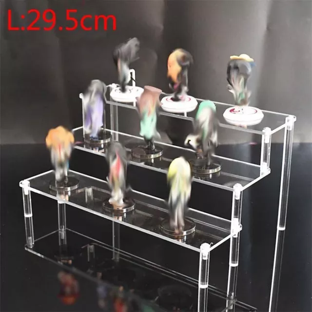 3/4/5 Tier Clear Acrylic Holder Riser Display Shelf Removable Rack Figures AU 2