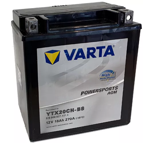 Batterie für Suzuki LT-A 750 X K 15 VARTA TX20CH-BS / YTX20CH-BS AGM geschlossen