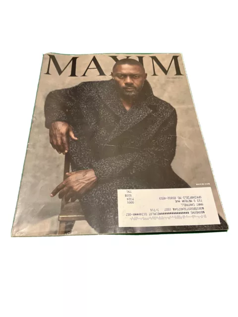 Maxim Magazine September 2015 ￼Idris Elba Cover Issue Avengers: Age of Ultron