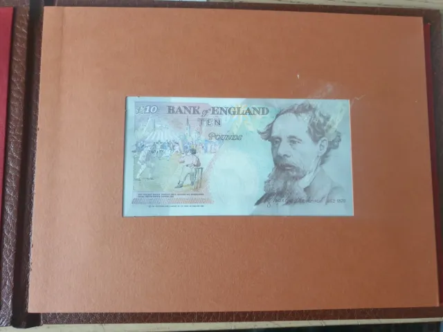 Bank of England Kentfield £10 First & Last Prefix Banknote Matching Serial Album 2