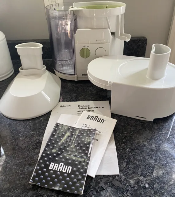 Braun MP80 Deluxe Juice Extractor Automatic Fruit Vegetable Juicer. German Made