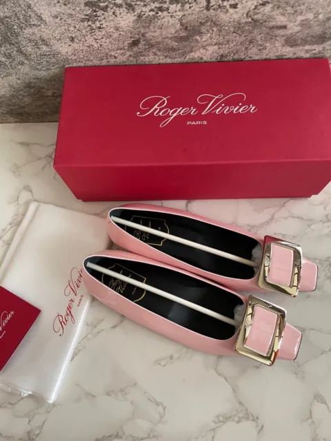 New in Box Authentic Roger Vivier Belle 25mm Pump Heels Flats Shoes Size 36.5