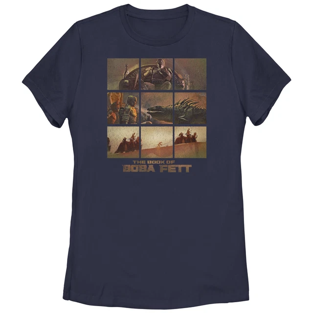 Maglietta Donna Star Wars Boba Fett, Design Fumetto Originale, Cotone 100%, Ufficiale, Grigio Chiara - 3