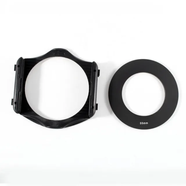 55mm Anillo Adaptador + 3-ranura Soporte Para Filtro para Cokin Serie P Cámara