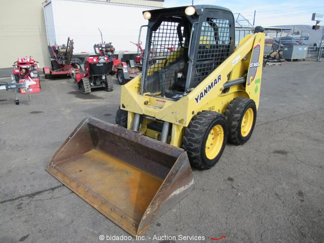 2015 Yanmar S165R Hydraulic Skid Steer Wheel Loader Aux Hyd 66" Bucket bidadoo