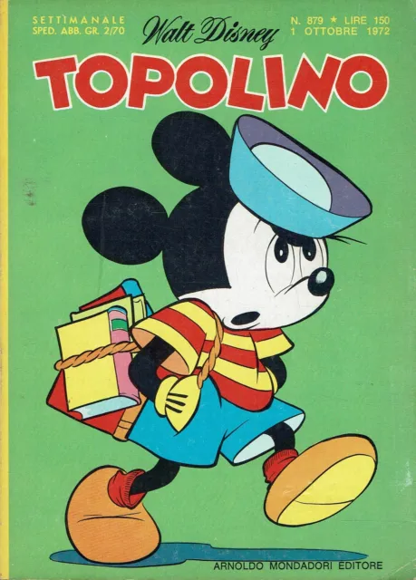 Topolino n. 879 ottobre 1972 ed. Walt Disney Mondadori