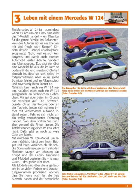 Mercedes-Benz W124 E Praxisratgeber Kaufberatung Klassiker-Kauf Handbuch Buch 2