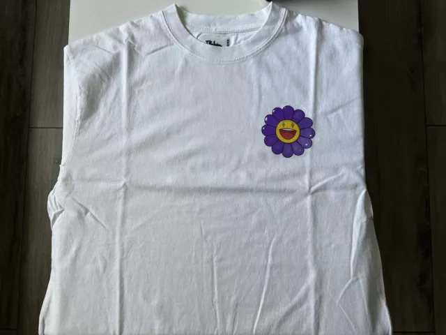 J BALVIN BLANCO x Takashi Murakami MORADO FLOWER Tee Mens XL White
