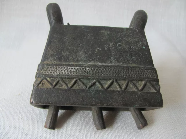 Antique Burmese Bronze Cow / Buffalo Bell (Hka-lauk) from Myanmar