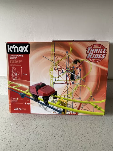 K’nex Thrill Rides 15406 Clock Work Roller Coaster Incomplete