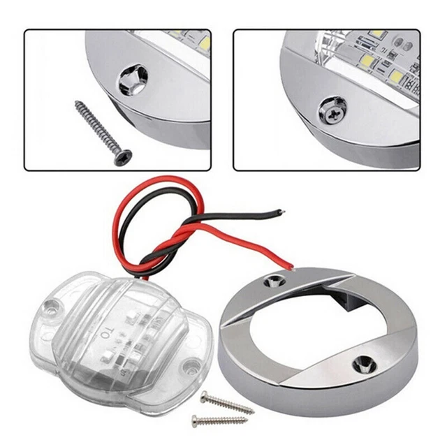 Bateau LED Stern Feux Cabine Eclairage Habitacle Courtyard Pont Rond Eau Blanc