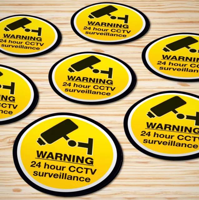 Warning Signs Stickers Self Adhesive✔CCTV✔Smoking✔Caution✔Food✔Drink✔Dogs✔Access 2