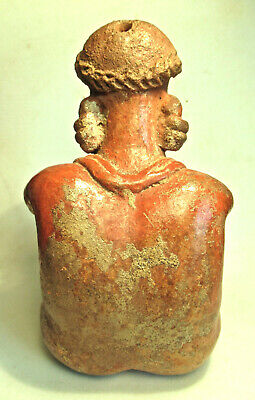 Pre-Columbian Nayarit Seated Nude Male Figure 4