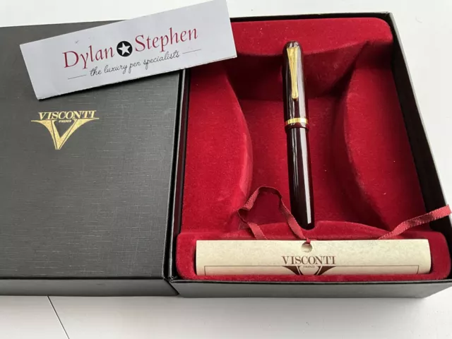 Visconti Red Urushi Limited Edition Fountain pen RARE