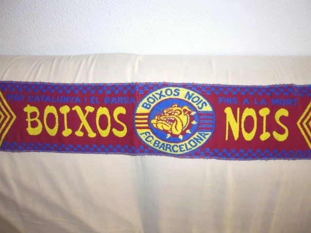 BUFANDA SCARF BOIXOS Nois FC Barcelona 80s ultras football vintage EUR 60,00 - ES
