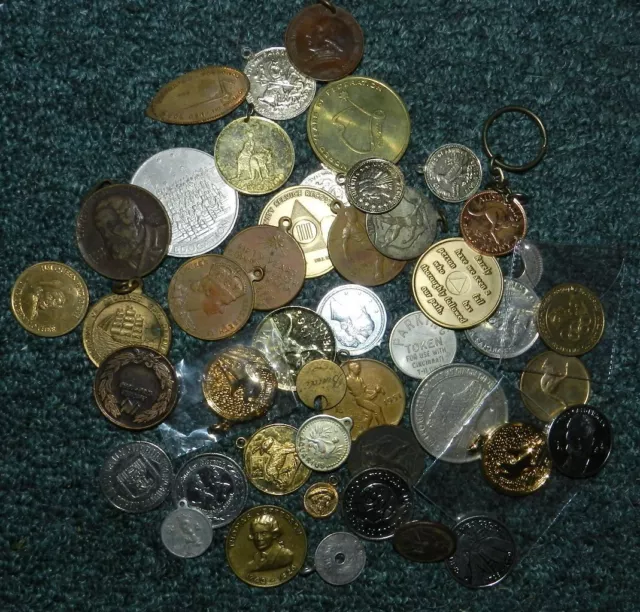 Large Lot Of Medals & Tokens