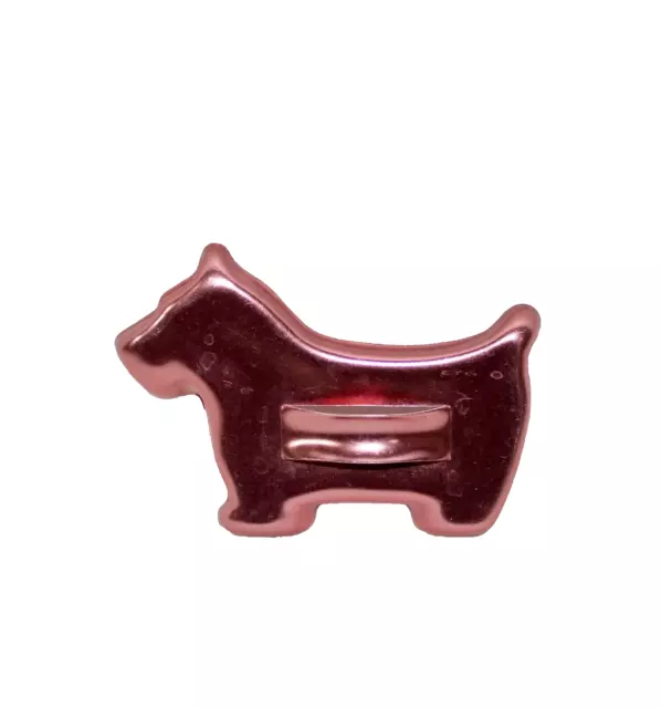 Scottie Dog ~ Copper Cookie Cutter With Handle Vintage /38