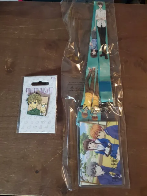 Fruits Basket Hiro Sohma Metal Pin & Group Lanyard Lot Anime