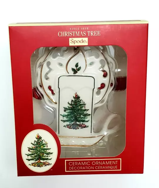 Spode Christmas Tree Collection Ceramic Candle Ornament Portmeirion NEW in box