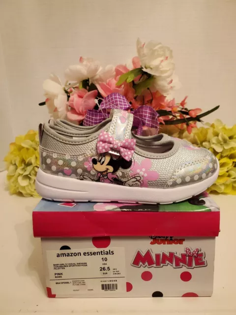 Disney Jr.   ~ Minnie Mouse Toddler Girls 💞 Size 10 Shoes ~ Pink Rose ~ NWB