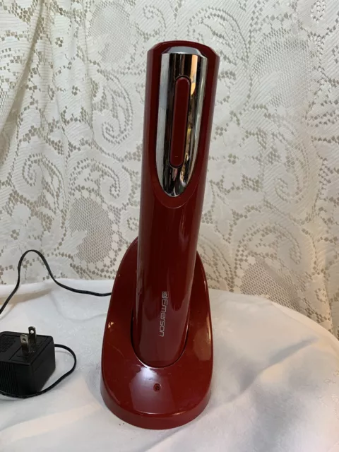 Emerson CordlessWine Bottle Opener Automatic Corkscrew And Electric Charger Base