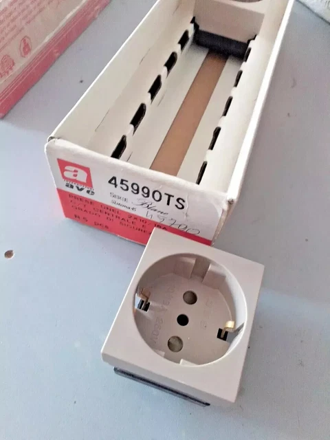 Presa Schuko Bipasso AVE Blanc 45990/15TS - 2 Moduli+T 10/16A, Bianco - Foto 8