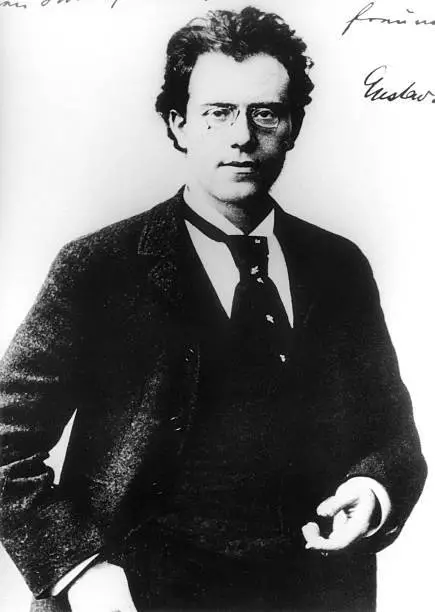 Austrian Composer And Conductor Gustav Mahler 1886 OLD PHOTO