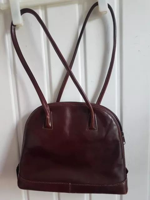 Handtasche Los Robles Polo Time, Vintage USA, Leather echtes Leder