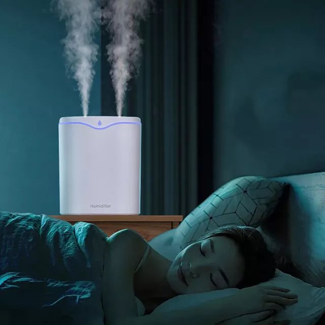 2L Air Humidifier Ultrasonic Cool Mist Steam Purifier Aroma Beauty W Night Light