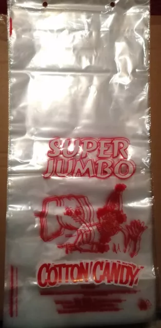 100 Zuckerwatte Tüten SUPER JUMBO COTTON CANDY groß Beutel XL ca. 200g 2,5l