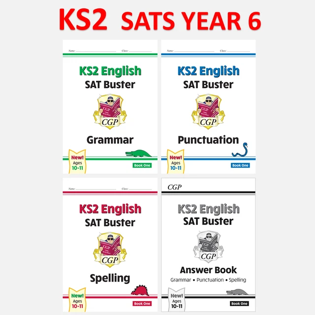 KS2 YEAR 6 SAT Buster English Grammar Punctuation Spelling with Answer ...