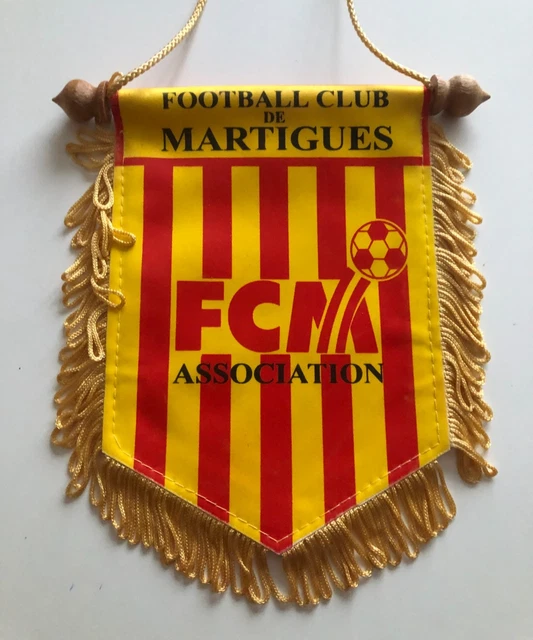 Petit Fanion FC Martigues – Club De Foot Français – Objet Non Modifié