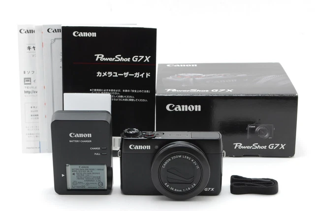 [TOP MINT w/Box ] Canon PowerShot G7 X 20.2MP Digital Camera Black From JAPAN