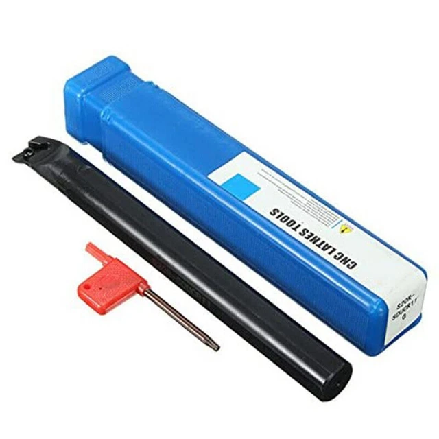 Set Inserti In Carburo Per Tornio - CCMT060204, DCMT070204, 11IR, 16ER, MGMN200, Per Barra Di Alesatura Da 12 Mm
