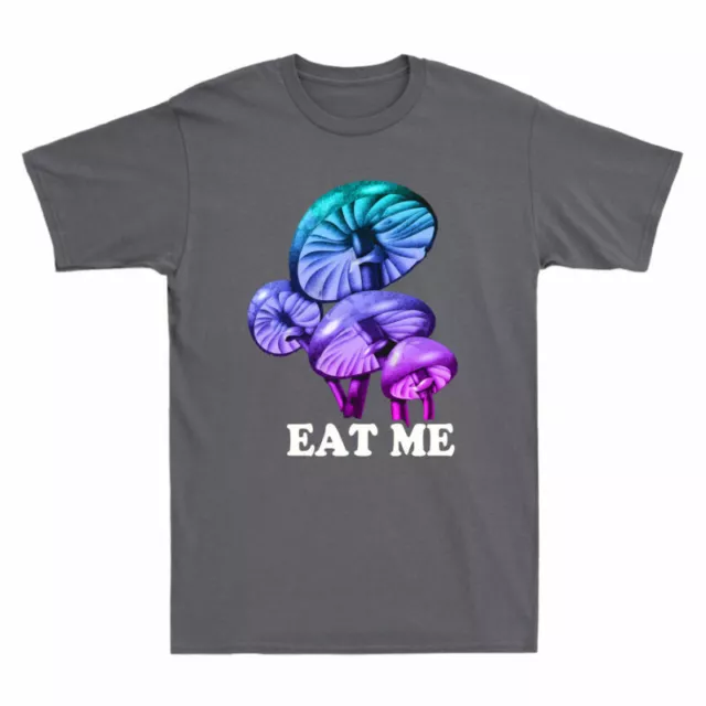 Tee T-Shirt Psychedelic Men's Mushroom Magic Mushroom Me Trippy Lovers Eat Magic