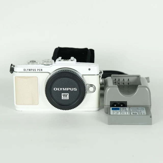 OLYMPUS PEN LITE E-PL7 Mirrorless Camera Body White - Low Shutter