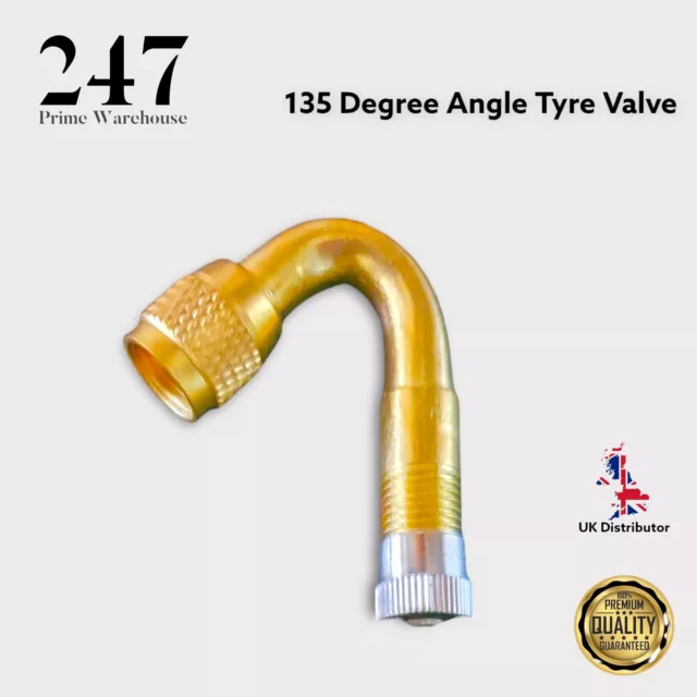 1x 135 Degré Angle Valve Pneu Adaptateur Extension Moto Voiture Vélo