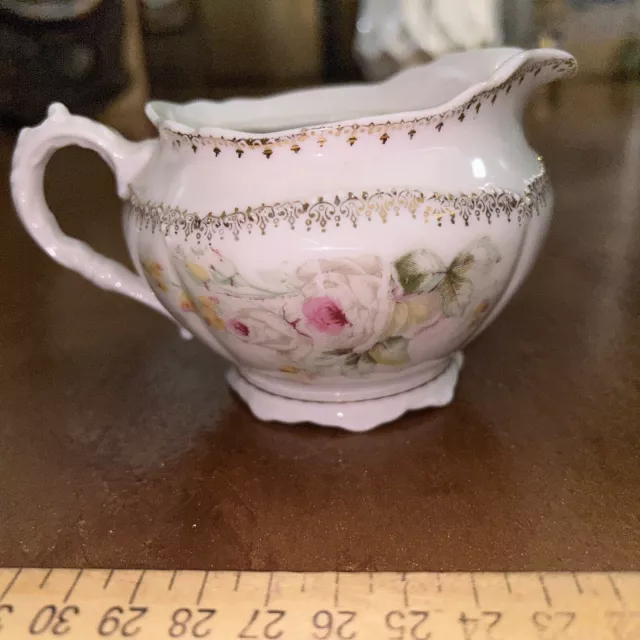 Royal O&EG OEG Austria Creamer Gold Gilding. ￼ Missing Glass Inside Lip/Broken ￼