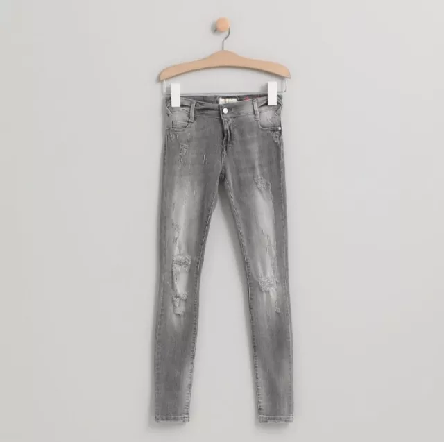 Jeans super skinny strappati denim stonewashed Met