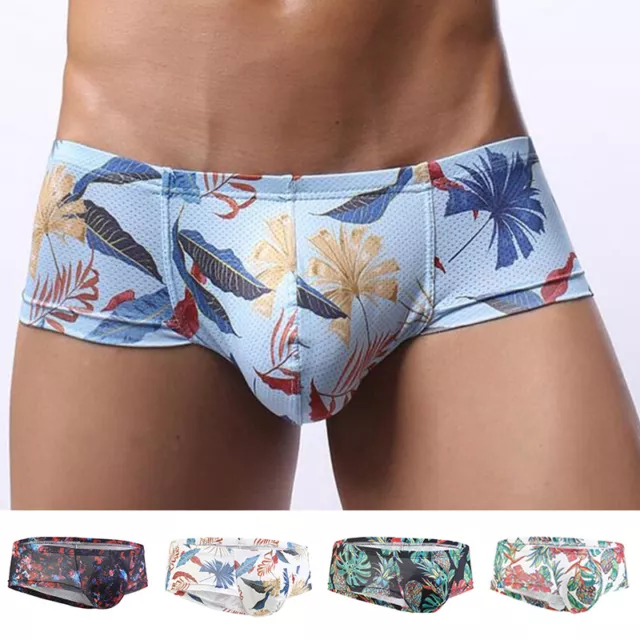 Slip Da Uomo Intimo Sexy Boxer Pantaloncini Rigonfiamento Mutande Mutandine ^