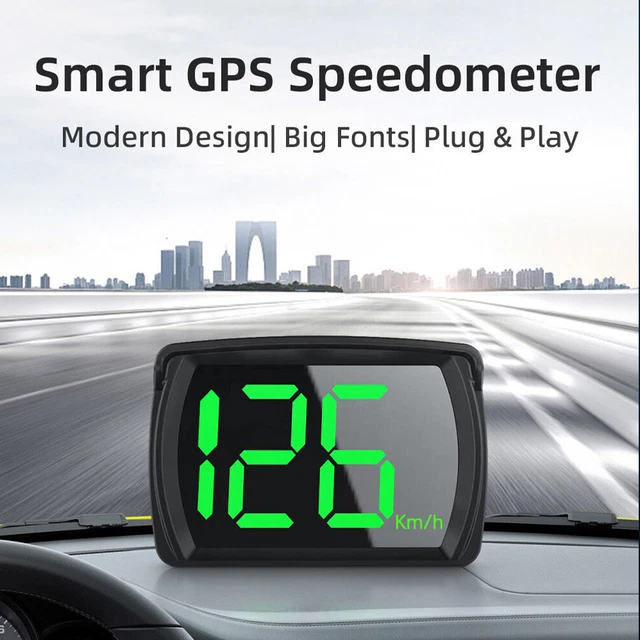 Smart Car Digital GPS Speedometer HUD Head Up Display MPH Speed HD Universal ABS