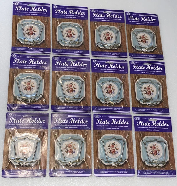 Lote De Soportes De Placas Ajustables Sólidos/Latón Chadwick-Miller *Nuevos*