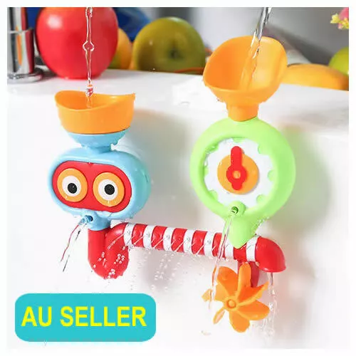 Kids Baby Bath Shower Toys Water Spout Fountain Spray Game Bathtub Swimming Pool