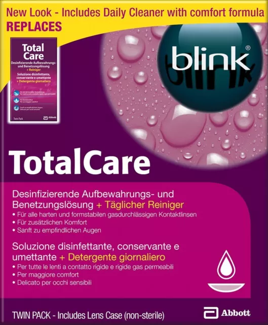 AMO blink TotalCare Twin Pack 2x120ml + 4x15ml Aufbewahrung von AMO