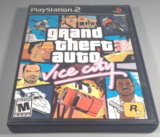 CONSOLE PS2 + GTA VICE CITY + PRO EVOLUTION 2 - Jeux vidéo