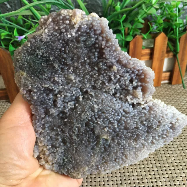 666g Natural Purple  chalcedony grape agate crystal specimen Indonesia  mh690