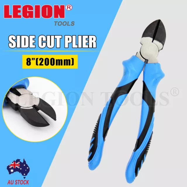 Side Cut Pliers Cutters Diagonal Cutting Pliers Wire Tie 8" Cable Nipper Tool