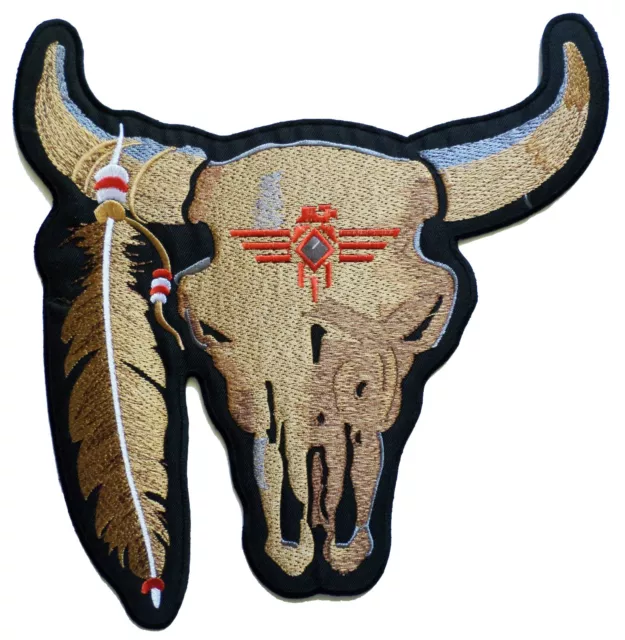 Parche Emblema Gran Parche Dorsal Espalda Talla Grande Buffalo Búfalo Bordado